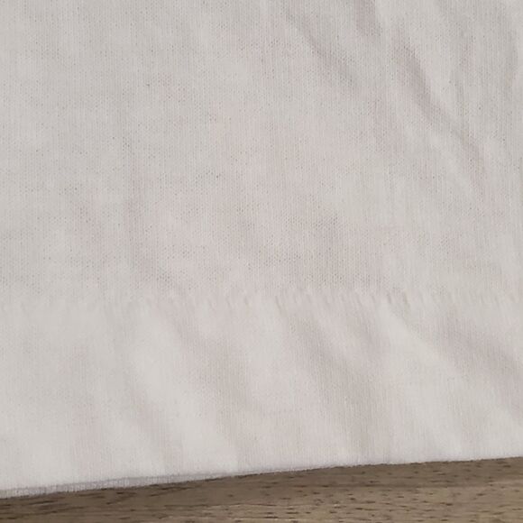 Vtg Indian Ink XL Bright Fish Graphic T-Shirt Single Stitch White Hand Painted - Picture 4 of 6